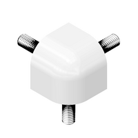 MODULAR SOLUTIONS ANGLE CONNECTOR&lt;BR&gt;32MM X 32MM JOINT FOR CONNECTING ROUND CORNER PROFILE 90DEG